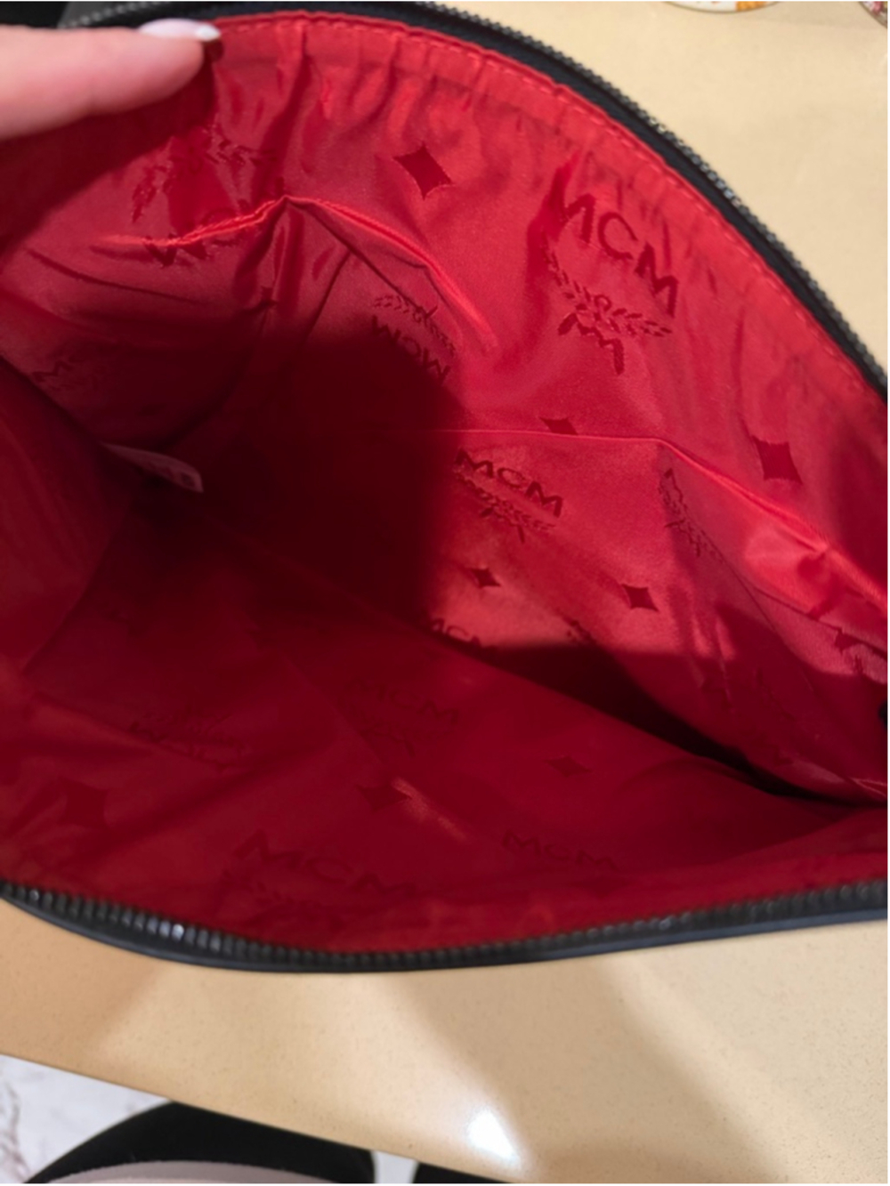 MCM Visetos X Vogue Korea Pouch in White and Multicolor - Lip Clutch - Picture 5 of 7